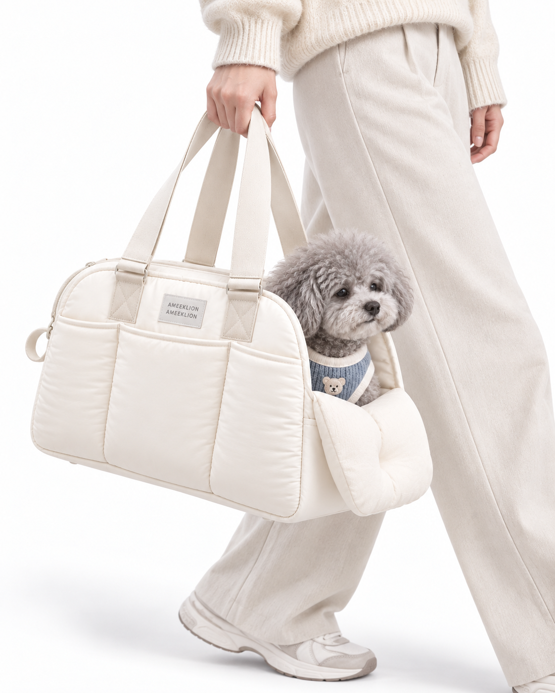 Cream carrier carried by model [variant:SPPT-CREAM-001]