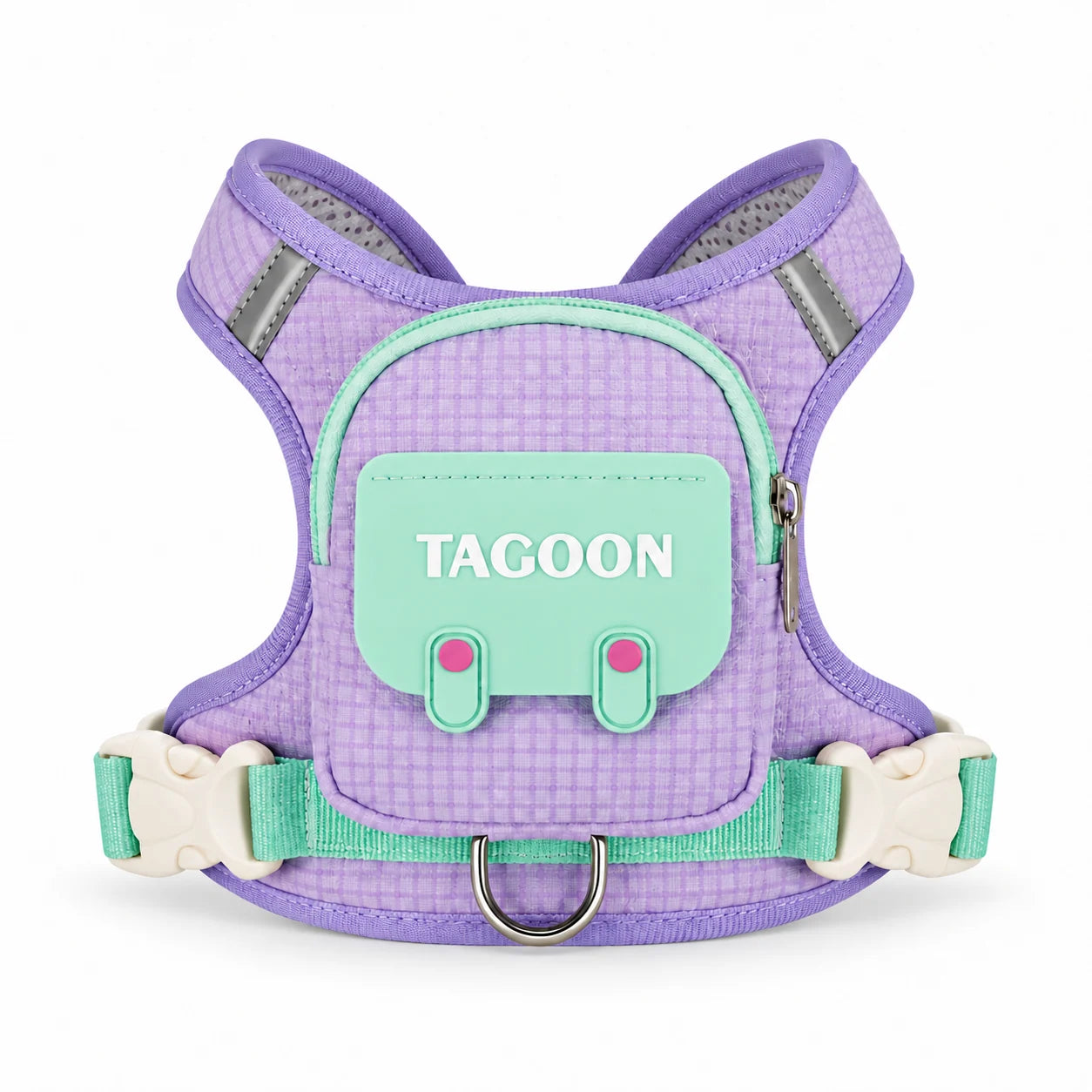 Purple PawPocket Harness & Leash Set harness