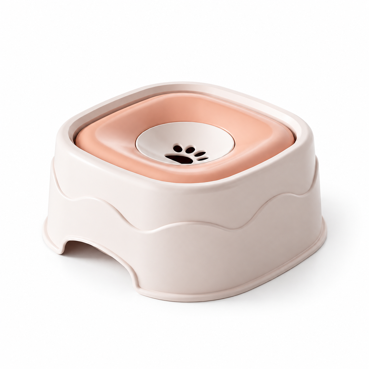 Peach Pink RippleSip floating water bowl